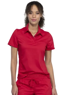 WW Revolution  Tuckable Snap Front Polo Shirt Red Large WW698